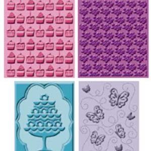 Cuttlebug 4-pc embossing folder - ONCE UPON A PRINCESS